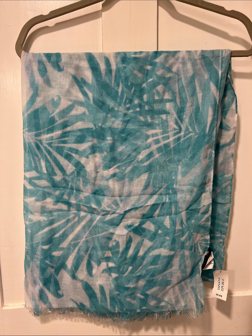 Tropical Palm Print Scarf